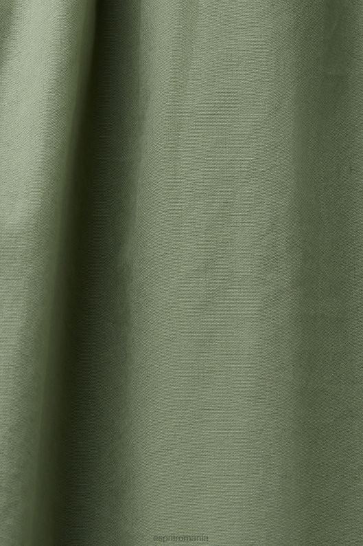 Esprit rochie mini din amestec de țesături femei kaki pal 2T6N870 rochii