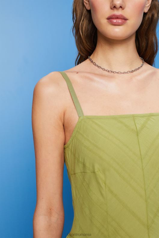 Esprit rochie mini din bumbac femei alb 2T6N842 rochii