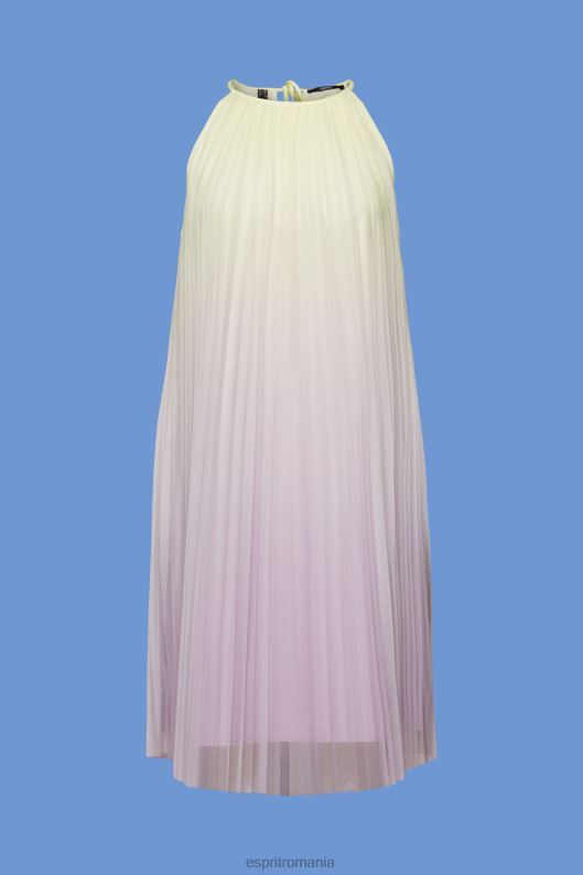 Esprit rochie mini plisse femei violet 2T6N8134 rochii