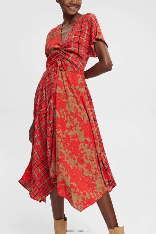 Esprit rochie model mixt, lenzing ecovero femei roșu 2T6N8547 rochii