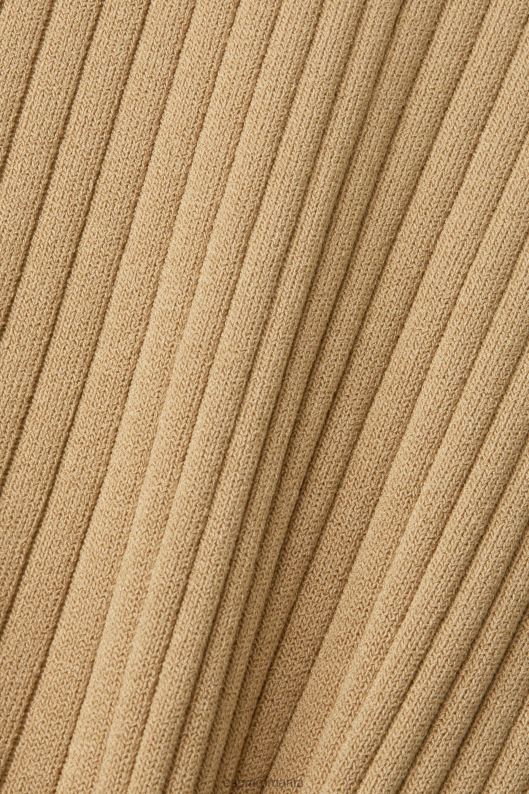 Esprit rochie pliată cu mâneci lungi femei bej kaki 2T6N8126 rochii