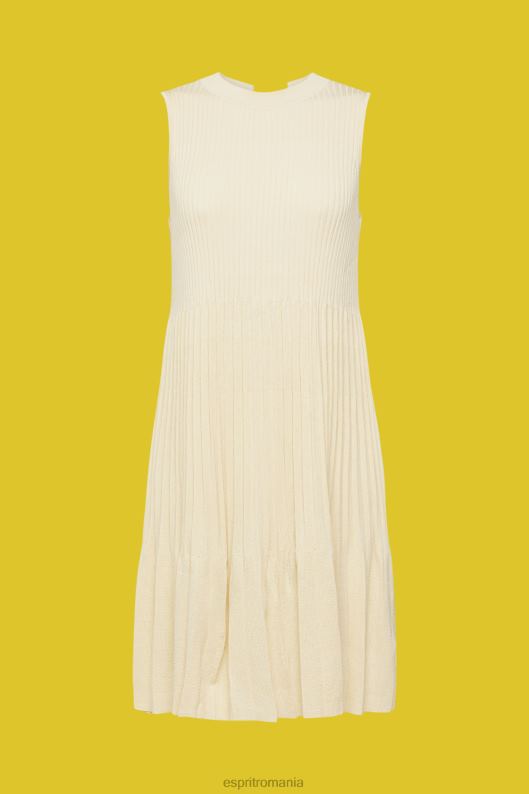 Esprit rochie pliată și evazată femei nisip 2T6N8383 rochii