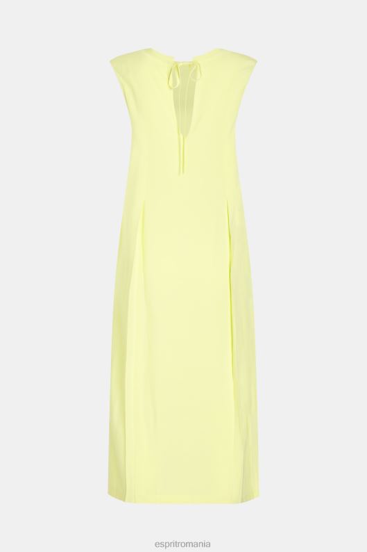 Esprit rochie tank din matase din raion femei galben tei 2T6N8452 rochii