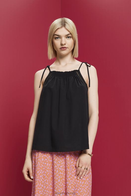 Esprit top camisole cu bluza, tencel femei negru 2T6N8198 top