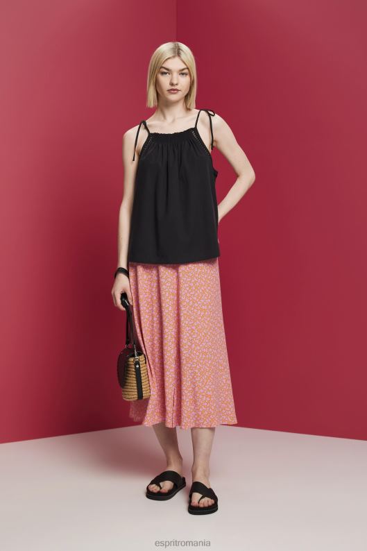 Esprit top camisole cu bluza, tencel femei negru 2T6N8198 top