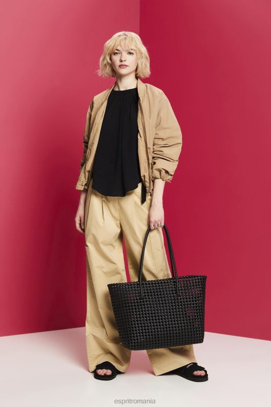 Esprit top cu gât femei negru 2T6N8223 top