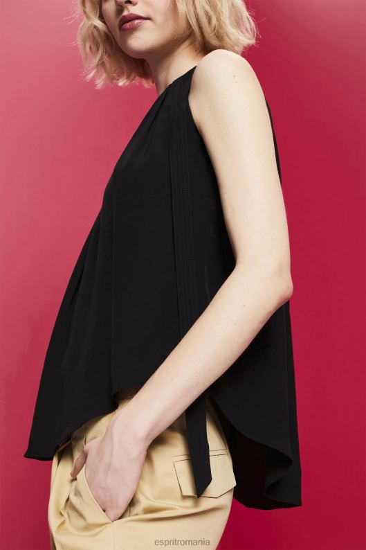 Esprit top cu gât femei negru 2T6N8223 top