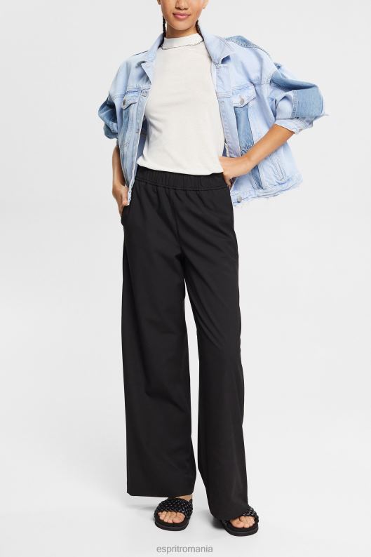 Esprit cu tencel: tricou cu guler banda femei aproape alb 2T6N8562 tricouri