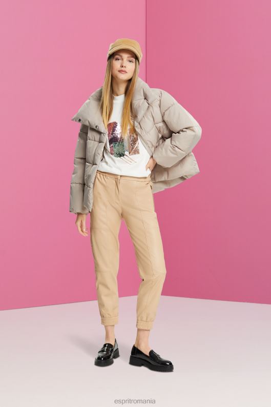 Esprit tricou aplicat cu paiete, tencel femei aproape alb 2T6N8399 tricouri