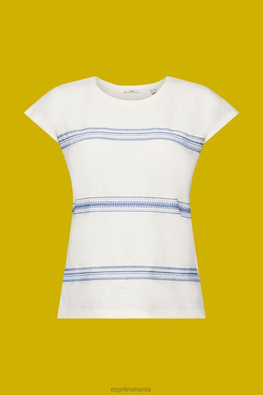 Esprit tricou brodat, 100% bumbac femei gheaţă 2T6N897 tricouri