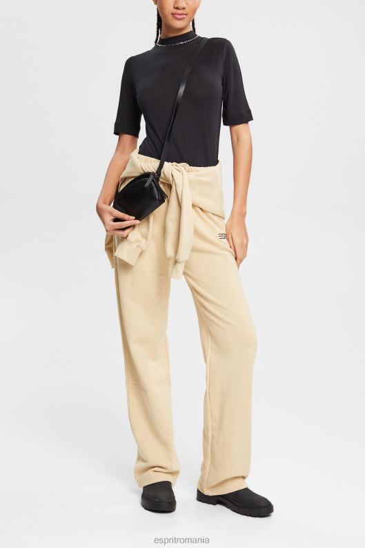 Esprit tricou cu guler banda, tencel femei negru 2T6N8374 tricouri