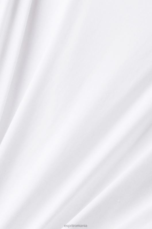 Esprit tricou cu imprimeu pe piept femei alb 2T6N8316 tricouri