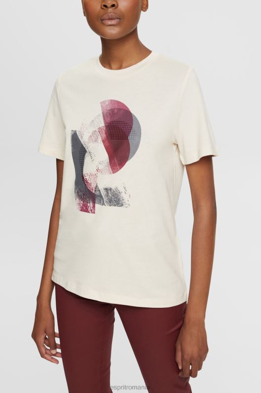 Esprit tricou cu logo, amestec tencel femei nud 2T6N8441 tricouri