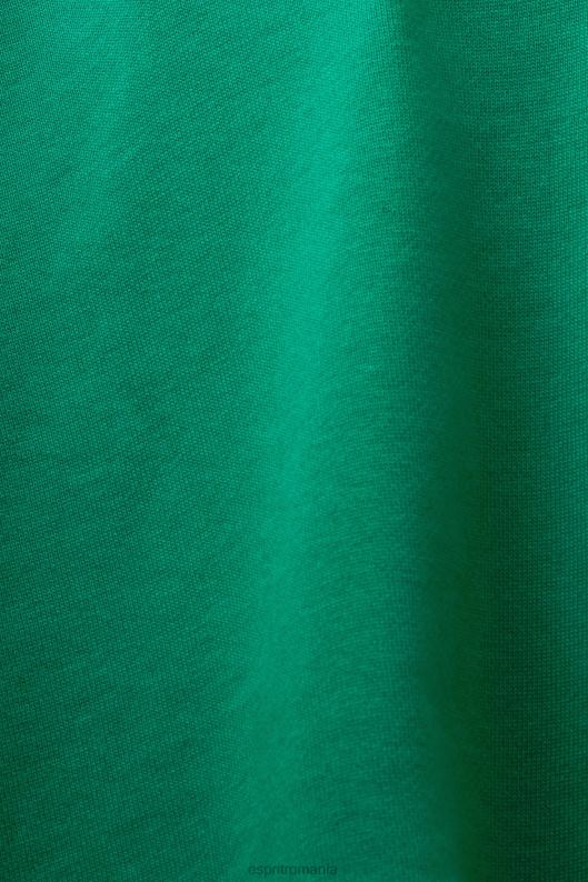 Esprit tricou cu logo brodat, 100% bumbac femei verde inchis 2T6N815 tricouri