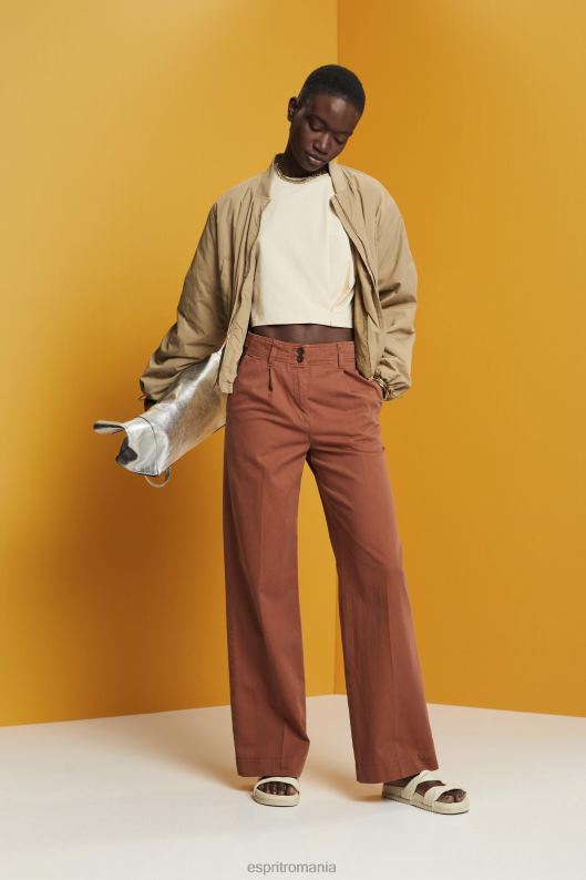 Esprit tricou decupat cu decolteu femei bej 2T6N8195 tricouri