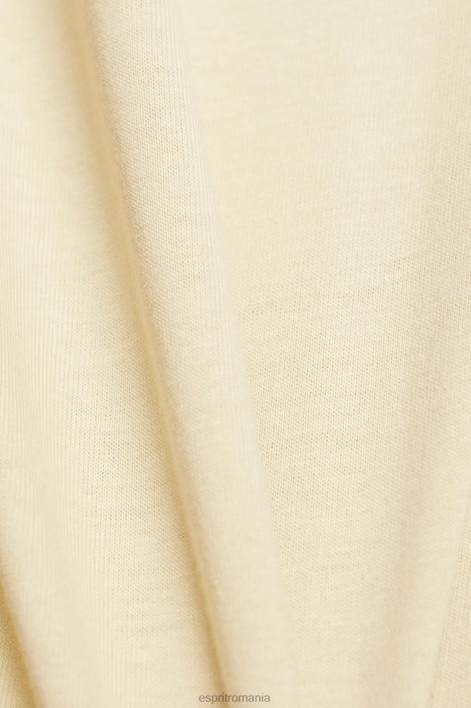 Esprit tricou din bumbac cu logo imprimat femei bej 2T6N8143 tricouri