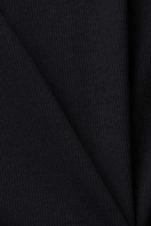 Esprit tricou din jerseu cu nervuri femei negru 2T6N81 tricouri