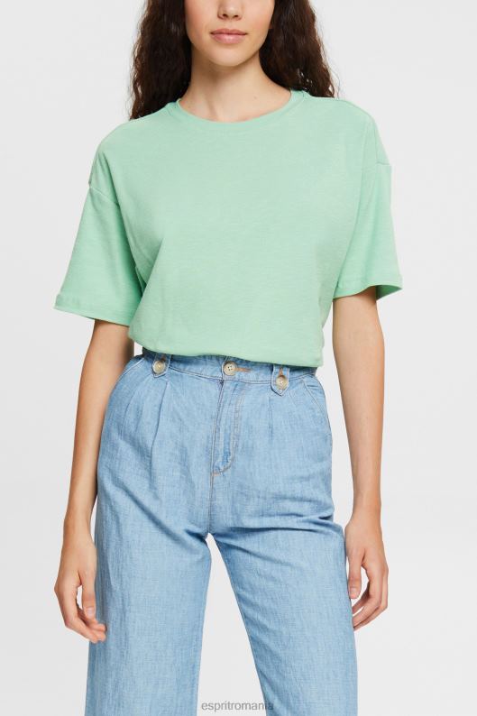Esprit tricou femei verde pastel 2T6N8546 tricouri