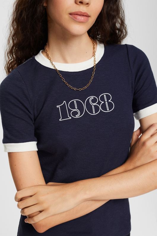 Esprit tricou imprimat femei marina 2T6N8543 tricouri