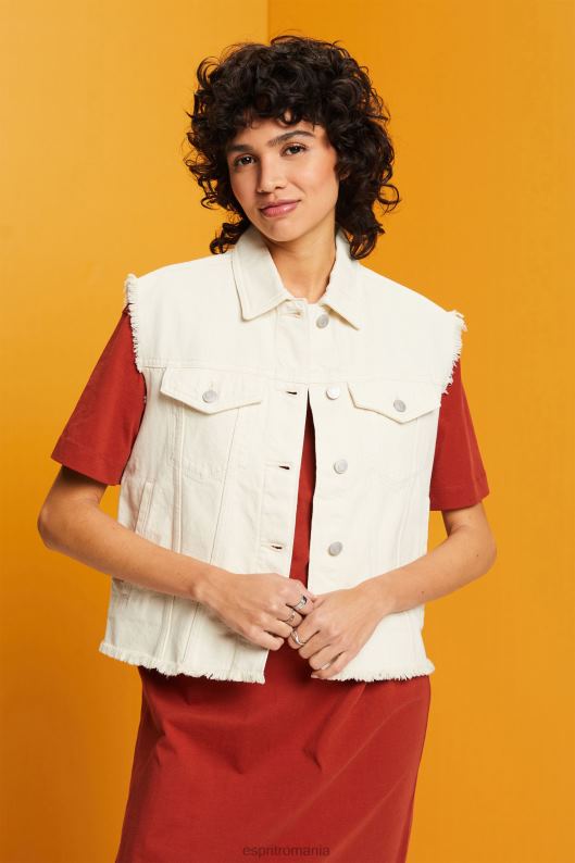 Esprit vestă din denim uzată femei gheaţă 2T6N862 vestă