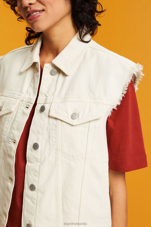 Esprit vestă din denim uzată femei gheaţă 2T6N862 vestă