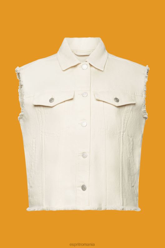 Esprit vestă din denim uzată femei gheaţă 2T6N862 vestă